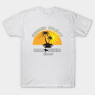 Summer holiday california beach shirt T-Shirt